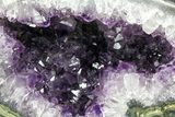Polished, Purple Amethyst Geode - Uruguay #152381-1